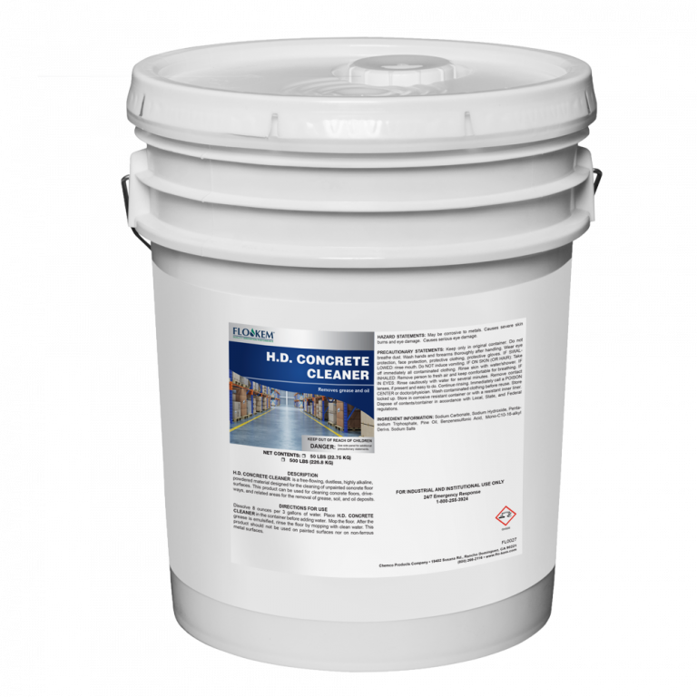 H.D. Concrete Cleaner 0027 Removes Grease and Oil